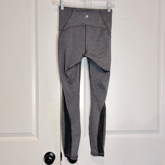 Lululemon Train Times 7/8 Gray High Waist Ankle Leggings 4 - Picture 5 of 11